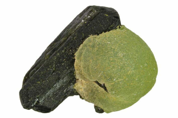Botryoidal Prehnite On Epidote - Mali #137516
